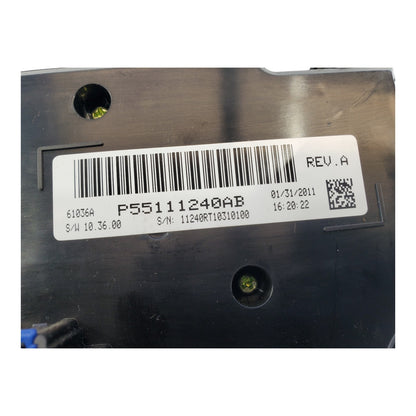11-20 DODGE CARAVAN Heater A/c Control FRONT MANUAL 3 ZONE CONTROL 55111240AB