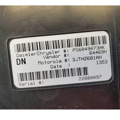 01-03 Dodge DURANGO CTM CENTRAL TIMING MODULE UNIT CTU OEM BCM ALARM P56049073AK