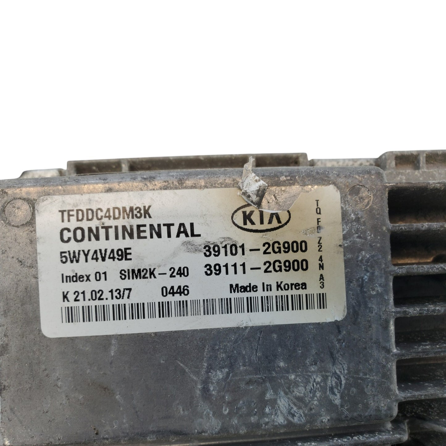 ENGINE COMPUTER KIA OPTIMA 2011 2012 2013 39101-2G900 39111-2G900 2.4L ECM OEM