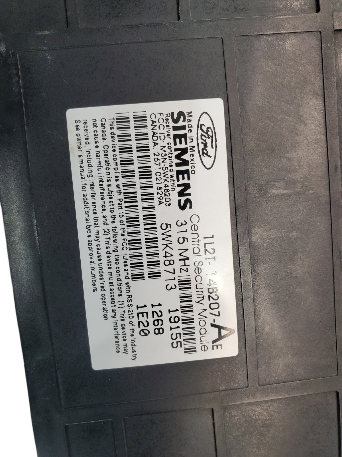 #1L2T-14B207-AE, Ford Explorer 4dr, Remote Keyless Entry Control Module KEM 2002