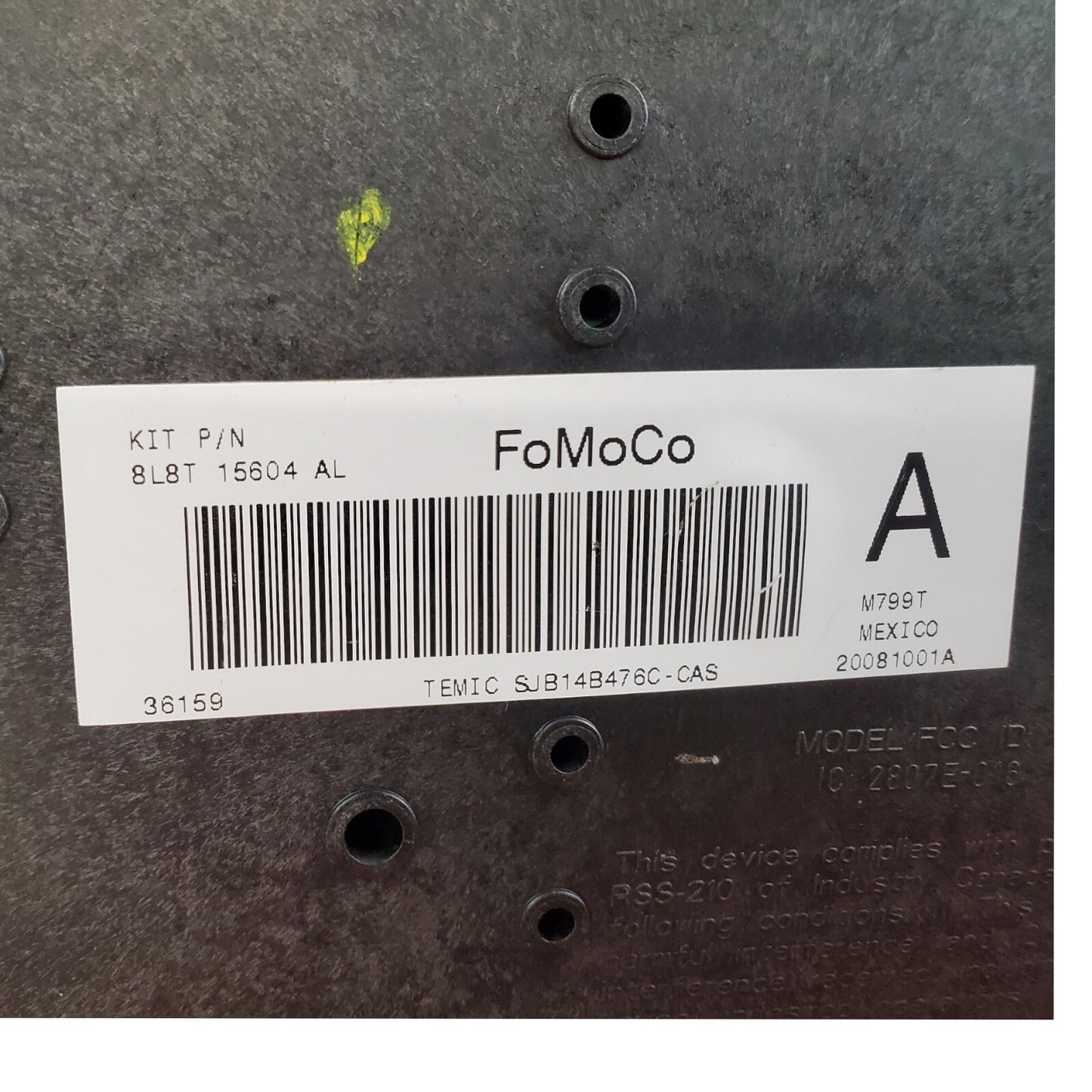 2009-2012 Ford Escape Interior Relay Fuse Box 8L8T-15604-AL 2010 2011 09 12 B16
