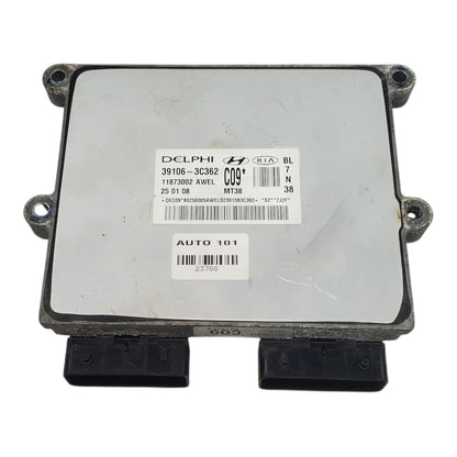 08 Kia Sorento Computer Brain Engine Control ECU ECM EBX Module 39106-3C362