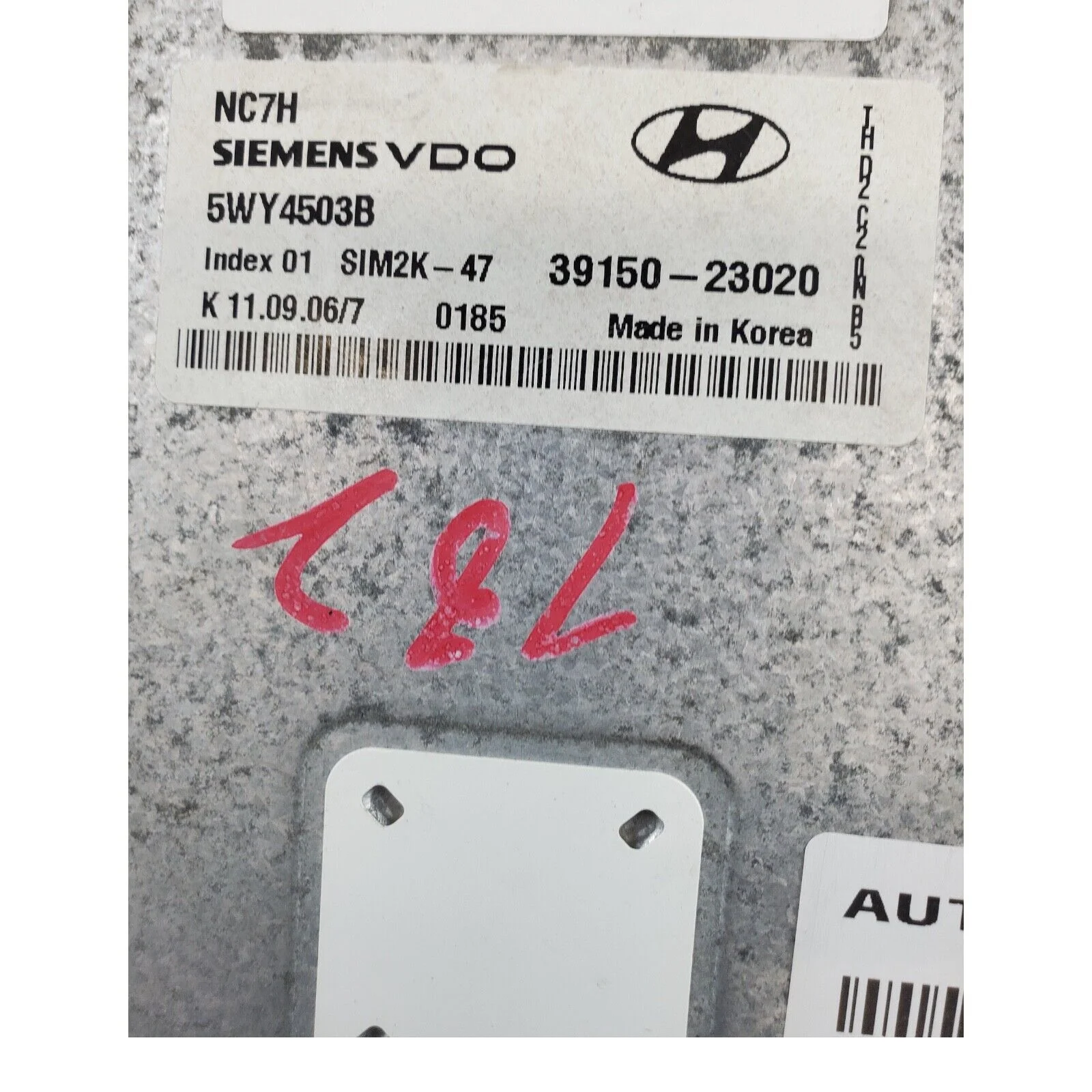 07-10 Hyundai Elantra A/T Engine Control Module ECM 39150-23020