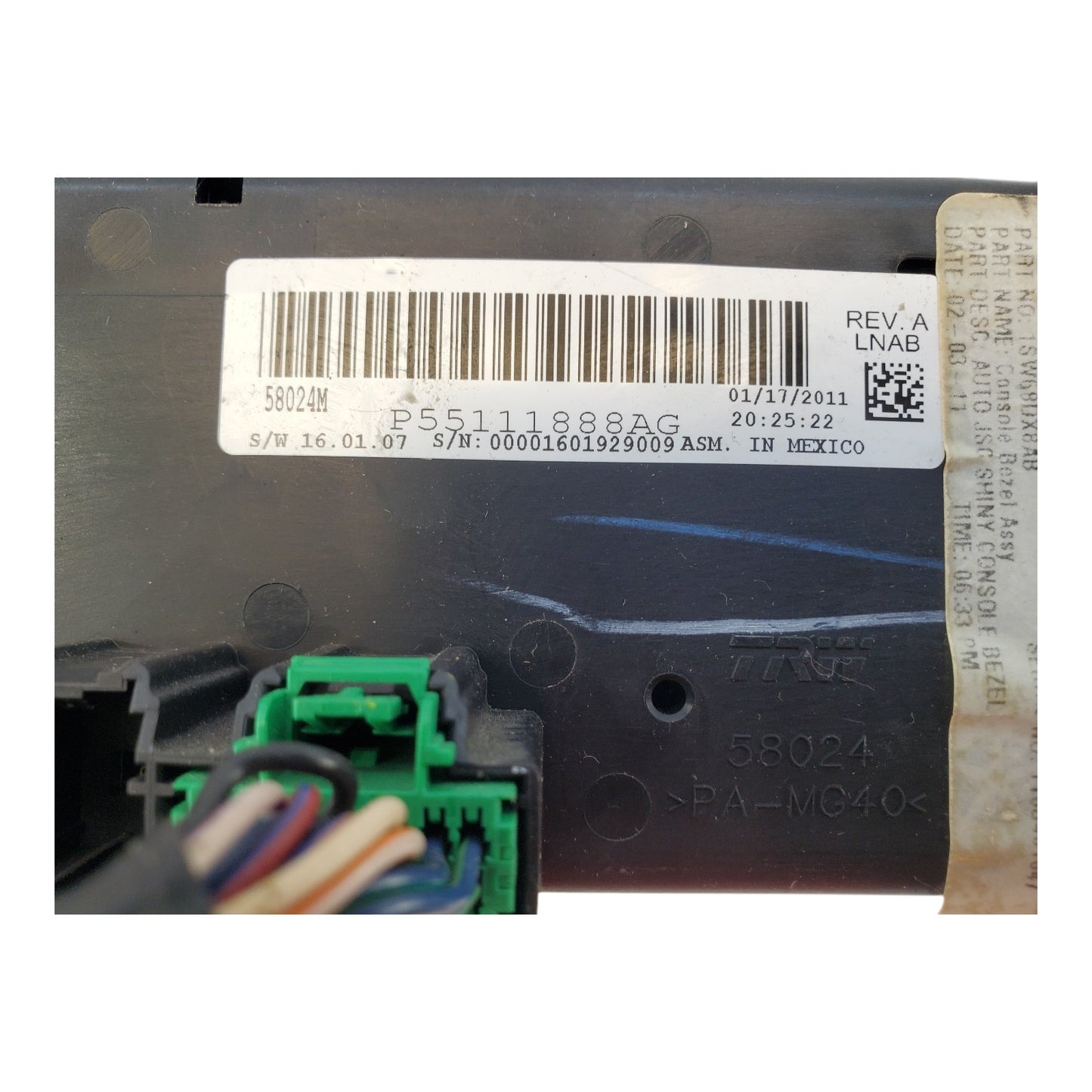 10 11 12 13 14 Chrysler 200 AC Heat Climate Control Module Temp OEM P55111888AG