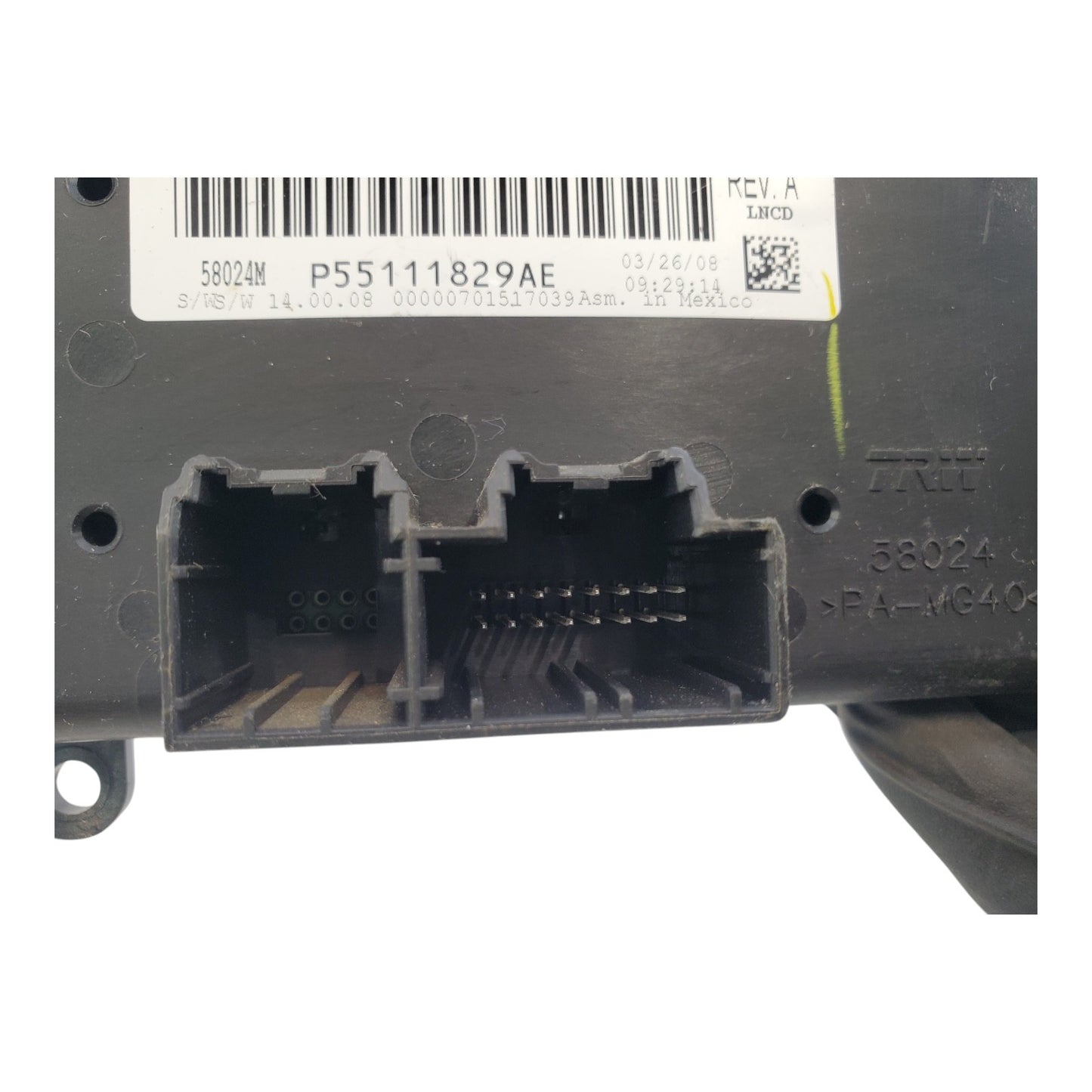 2008-2009 Jeep Liberty Dodge Avenger Heater A/C Temp Climate Control P55111829AE