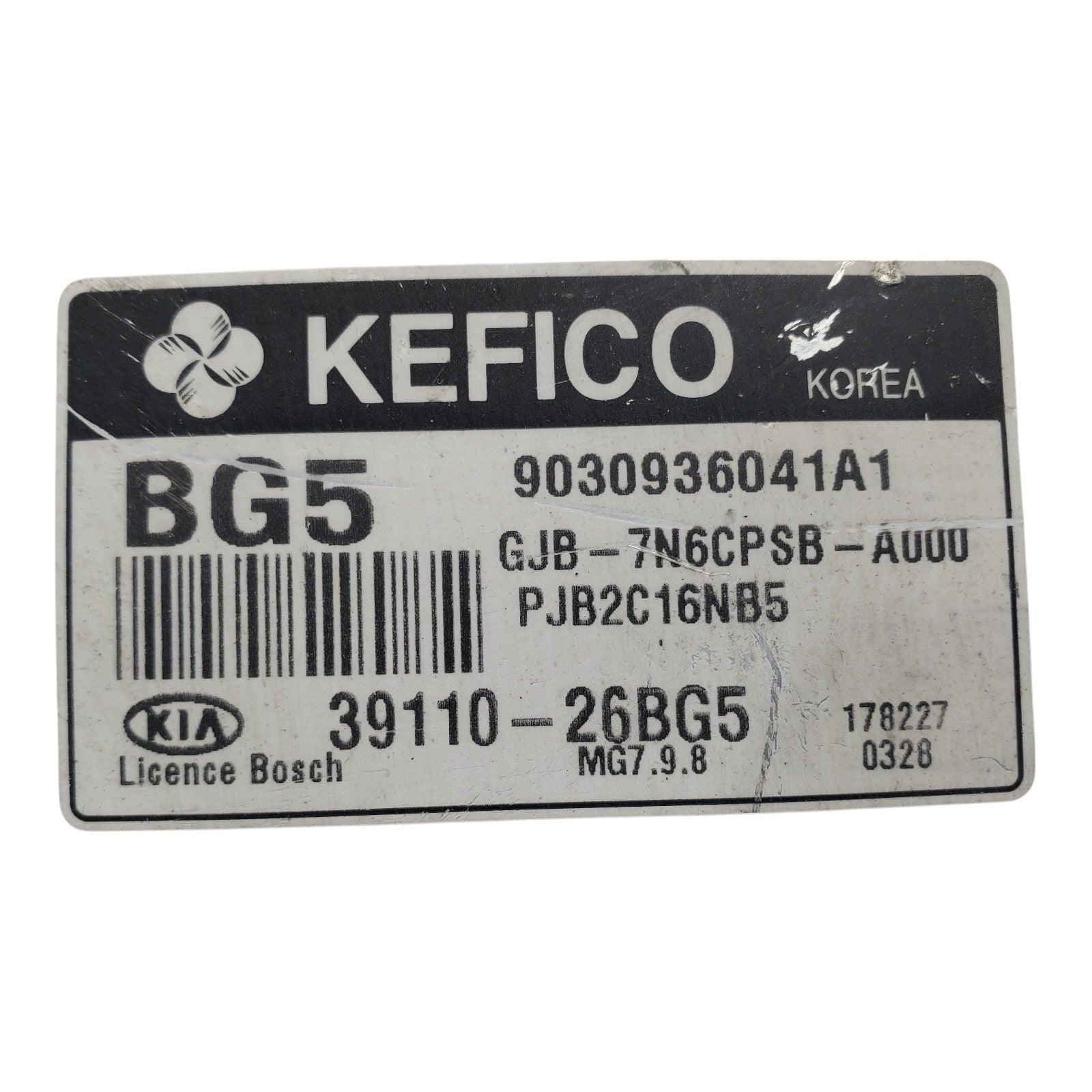 Kia Rio 2007-2010 1.6L A/T ECU ECM PCM Engine Control Module OEM 39110-26BG5
