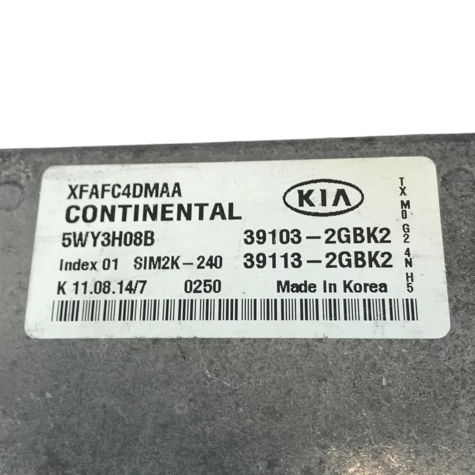 14 15 2014 2015 Kia Sorento Engine Control Module Computer ECM ECU 39103-2GBK2