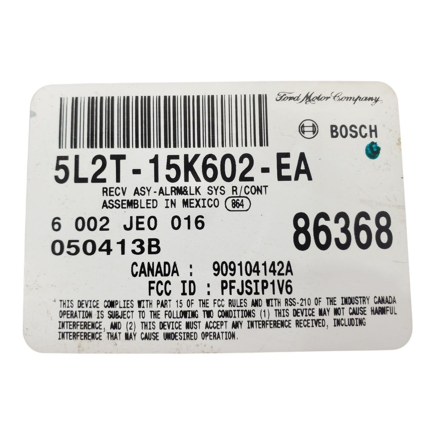 ✅ 05 FORD EXPLORER Anti Theft Keyless Entry Module 5L2T-15K602-EA OEM