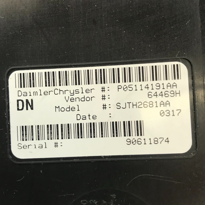 ✅ 01-04 DODGE DAKOTA CTM Central Timing and Alarm Module 05114191AA OEM
