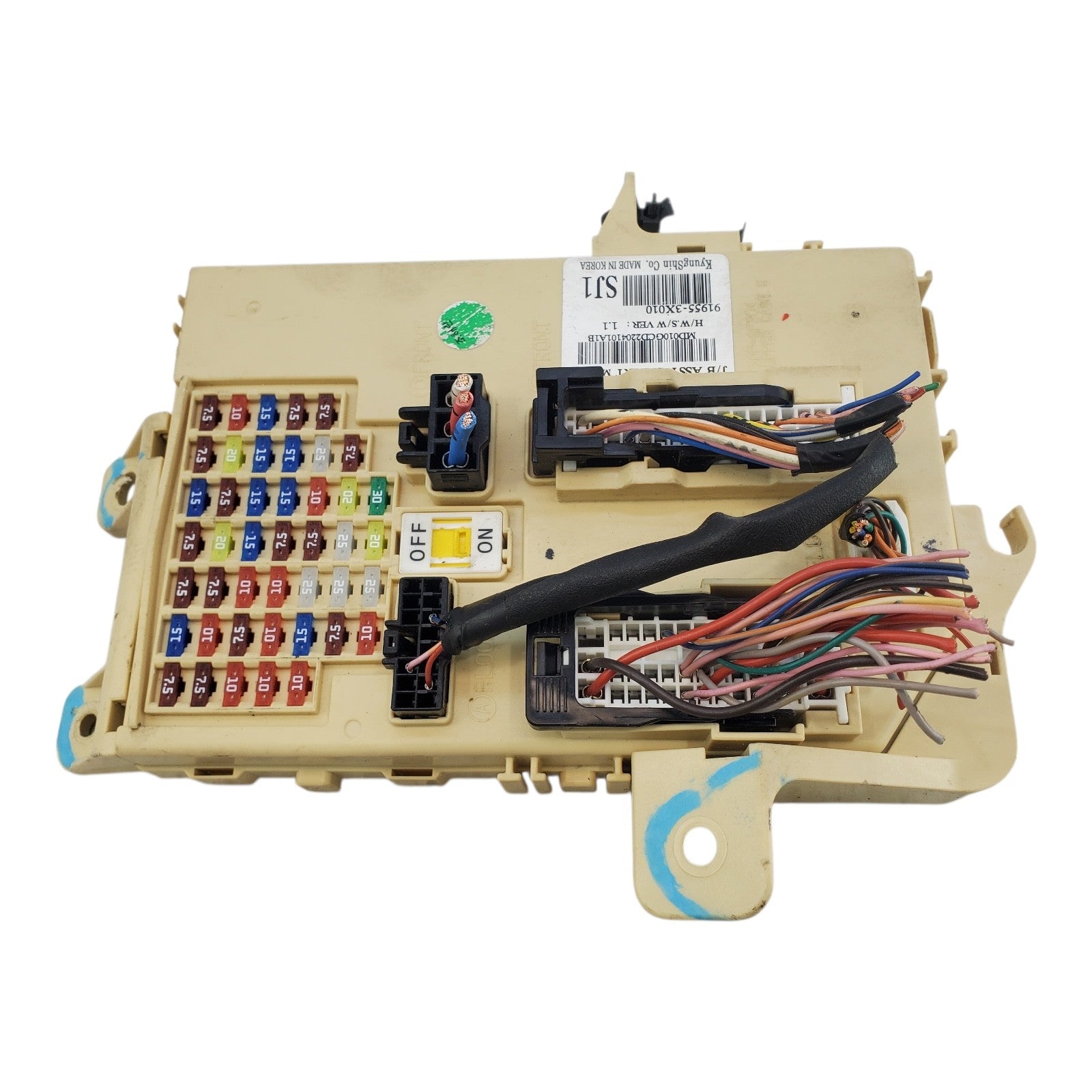 14 15 16 HYUNDAI ELANTRA CABIN FUSE BOX OEM 91955-3X010
