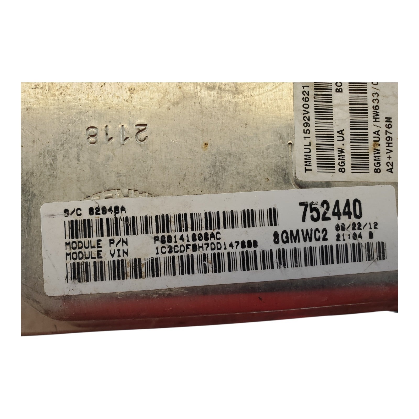 2013 Dodge Dart 1.4L ECM Engine Computer Control Module ECU FWD A/T P05150663AD