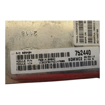2013 Dodge Dart 1.4L ECM Engine Computer Control Module ECU FWD A/T P05150663AD