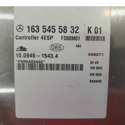 TRANSFER CASE CONTROL MODULE MERCEDES BENZ W163 ML-CLASS 2000 1635455832 OEM
