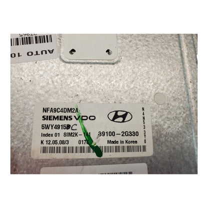 09-10 HYUNDAI SONATA Engine ECM Control Module 2.4L 39100-2G330