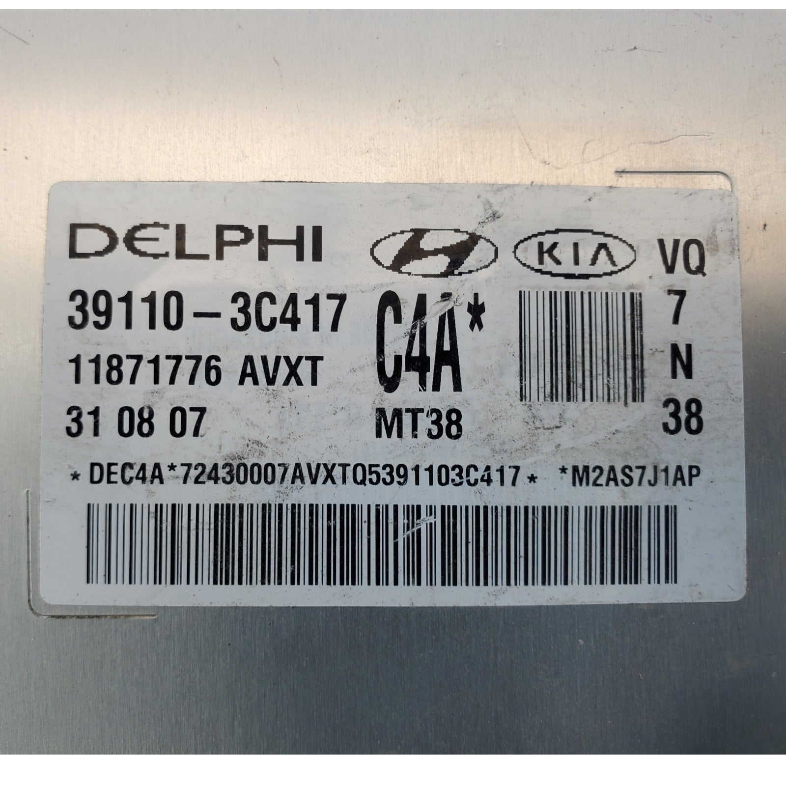 2009 KIA SEDONA 39110-3C417 ENGINE CONTROL MODULE ECU ECM PCM OEM UNIT DELPHI