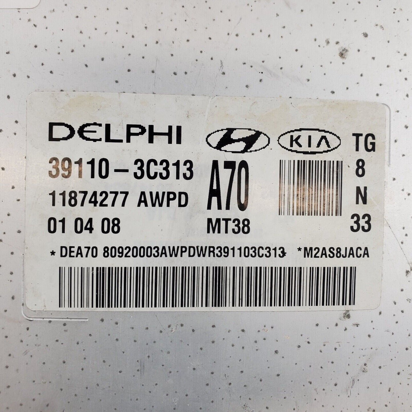 06-08 Hyundai Sonata 39110-3C761 Computer Brain Engine Control ECU ECM Module