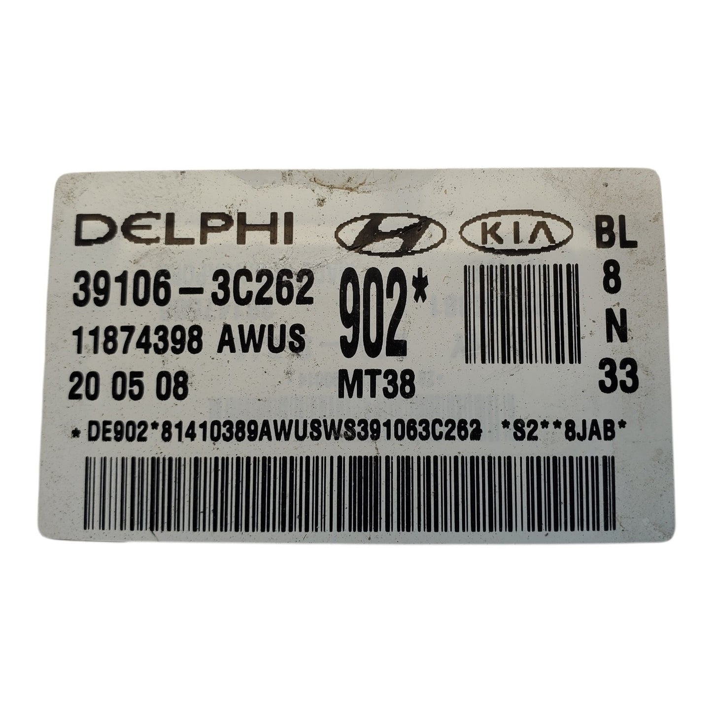 07-09 SORENTO 3.3L AT 39106-3C262 COMPUTER ENGINE CONTROL ECU ECM MODULE Oem