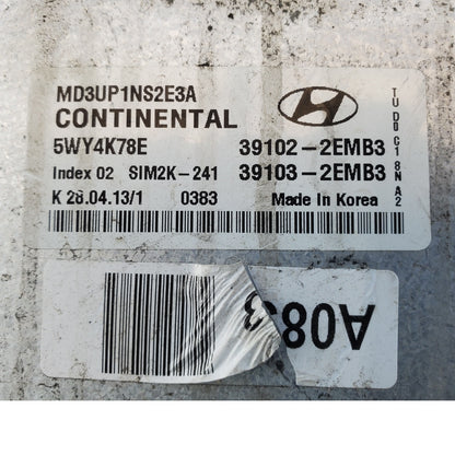 11 12 13 Hyundai Elantra 1.8 Engine Control Module Unit ECU ECM OEM 39102-2EMB3
