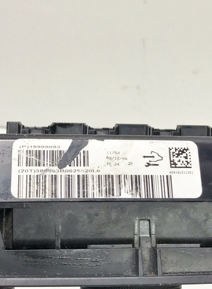 06-07 Chevrolet Monte Carlo Impala AC Heater Climate Control Unit 15909093 GM