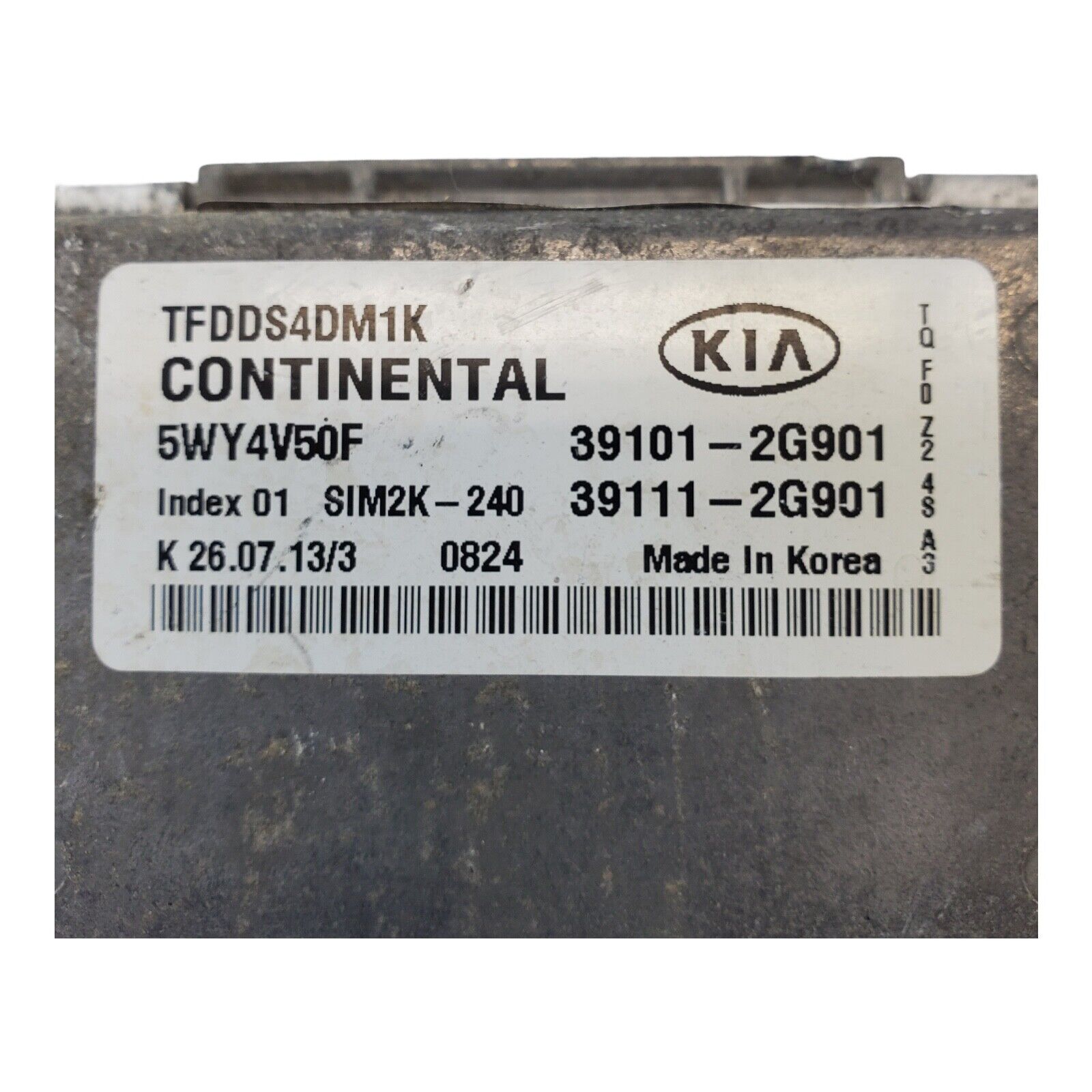 2013 Kia Optima A/T 2.4L ECM ECU Engine Compute Module | 39101-2G901