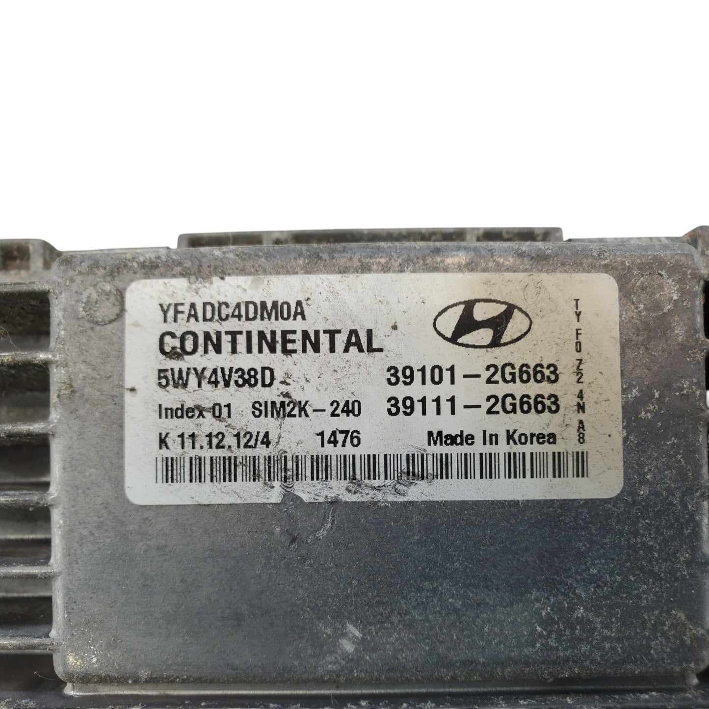 2013 Fits Hyundai Sonata Engine Computer Ecm Ecu 39101-2G663 OEM