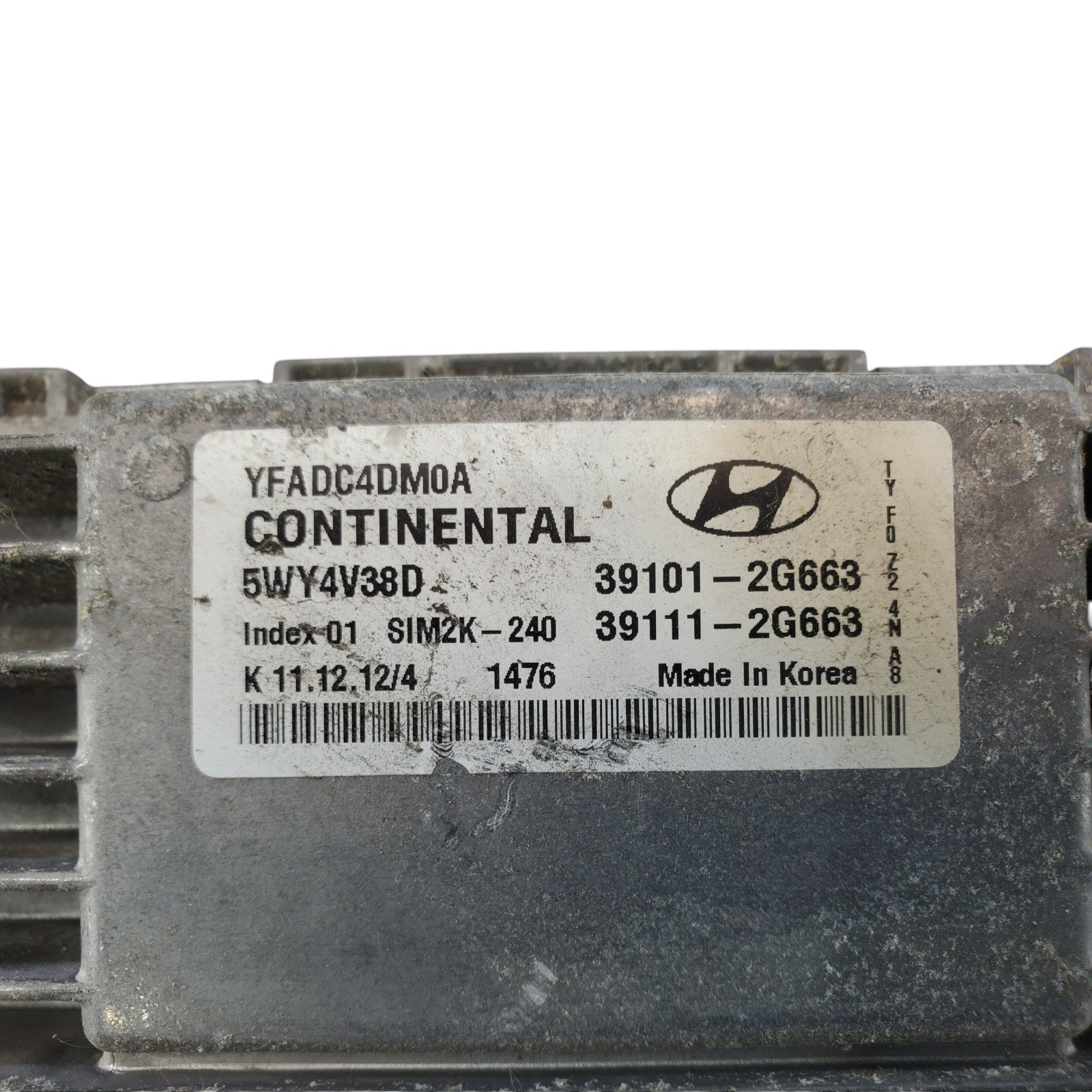 2013 Fits Hyundai Sonata Engine Computer Ecm Ecu 39101-2G663 OEM