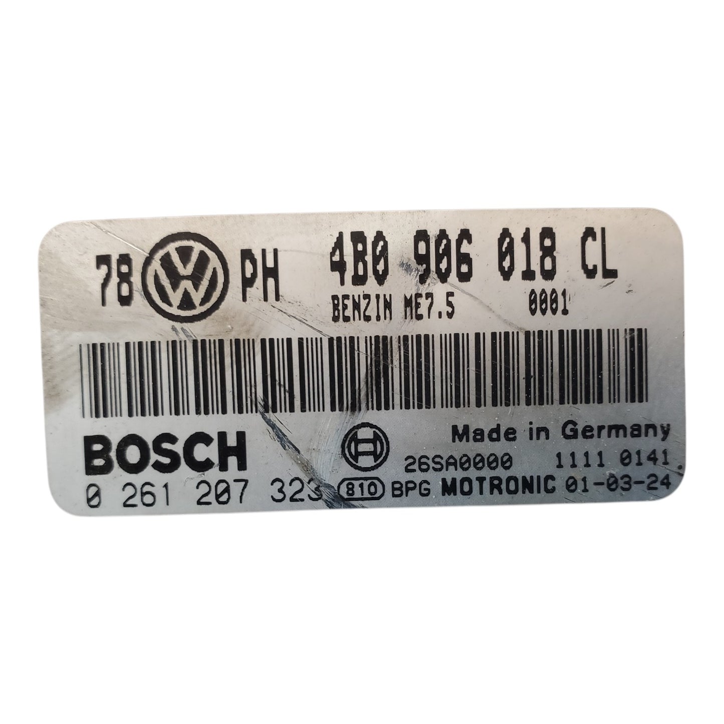 Engine ECM Control Module 1.8L Turbo Fits 01 PASSAT 4B0 906 018 CL 4B0906018CL