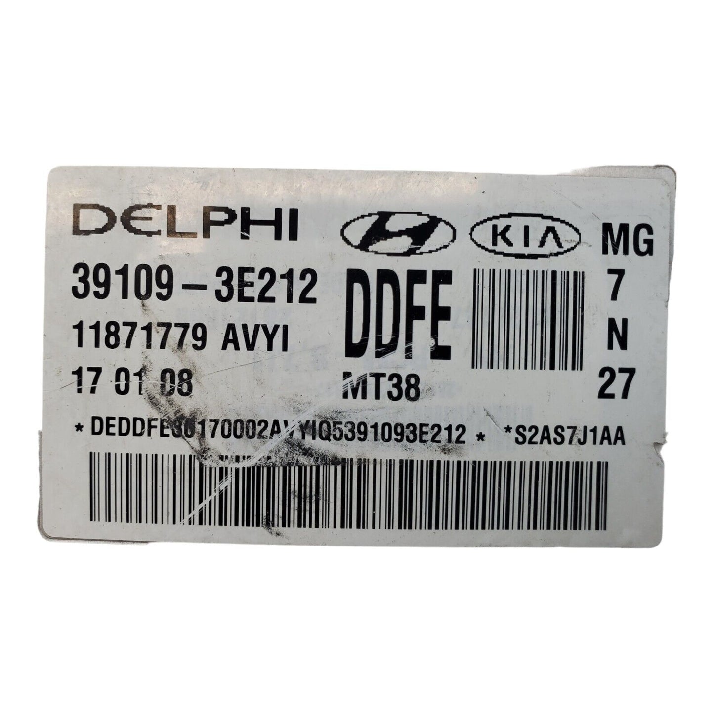 2007 2008 Kia Optima 2.7L Engine Computer Control Module ECM PN 39109-3E212