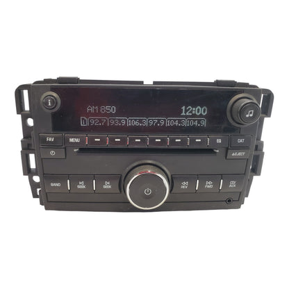2009-2011 GMC Acadia Radio Receiver AM Mono FM Single CD ID 20935118 OEM