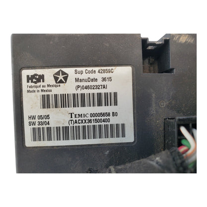 CHRYSLER 300C CONTROL MODULE ECU BCM CCM P04602327AI OEM