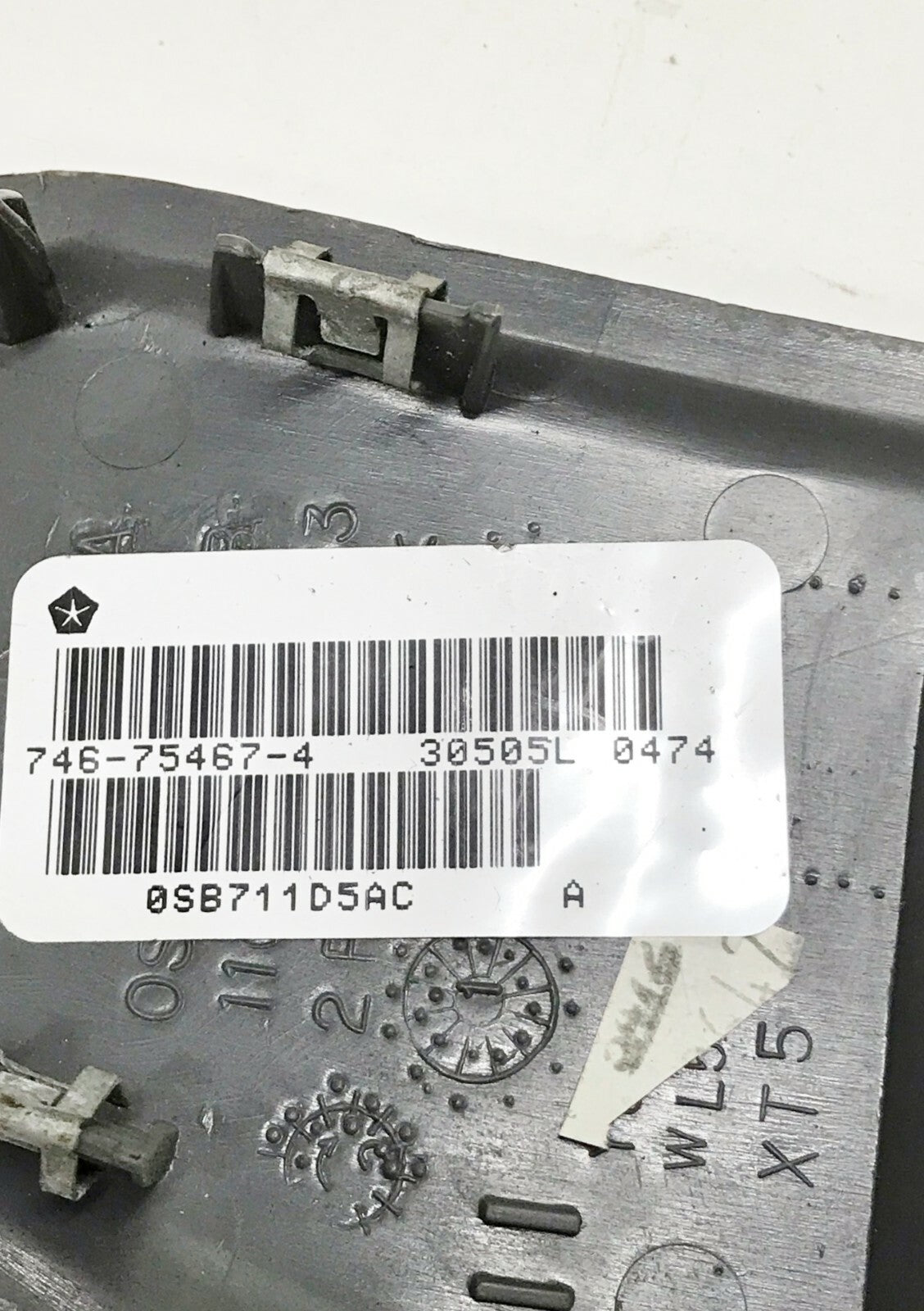 ✅ 01-07 Dodge Caravan Passenger Right Front Power Window Switch 0SB711D5AC Gray