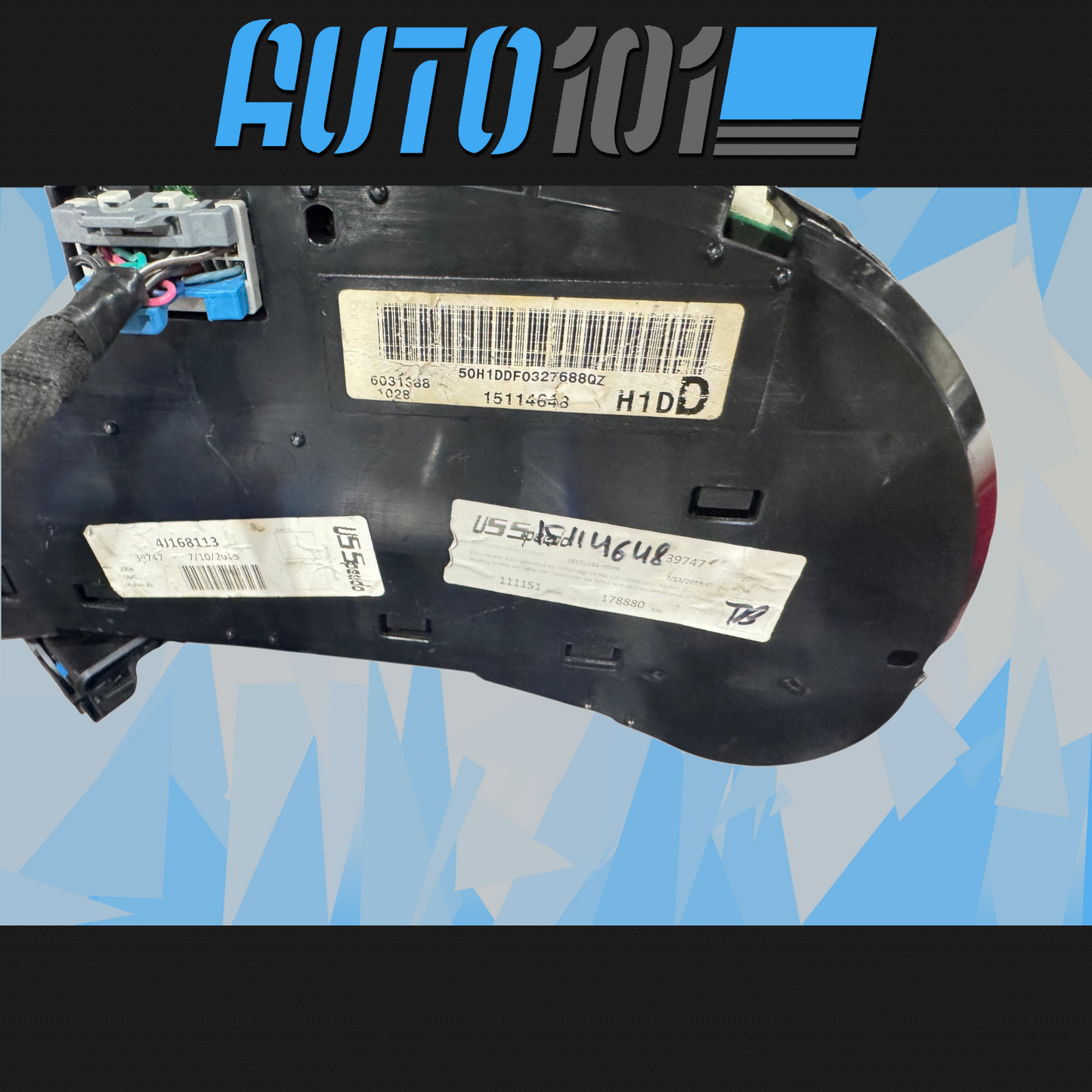 03-05 GMC, Chevy Instrument Cluster  - Programmed Mileage GM