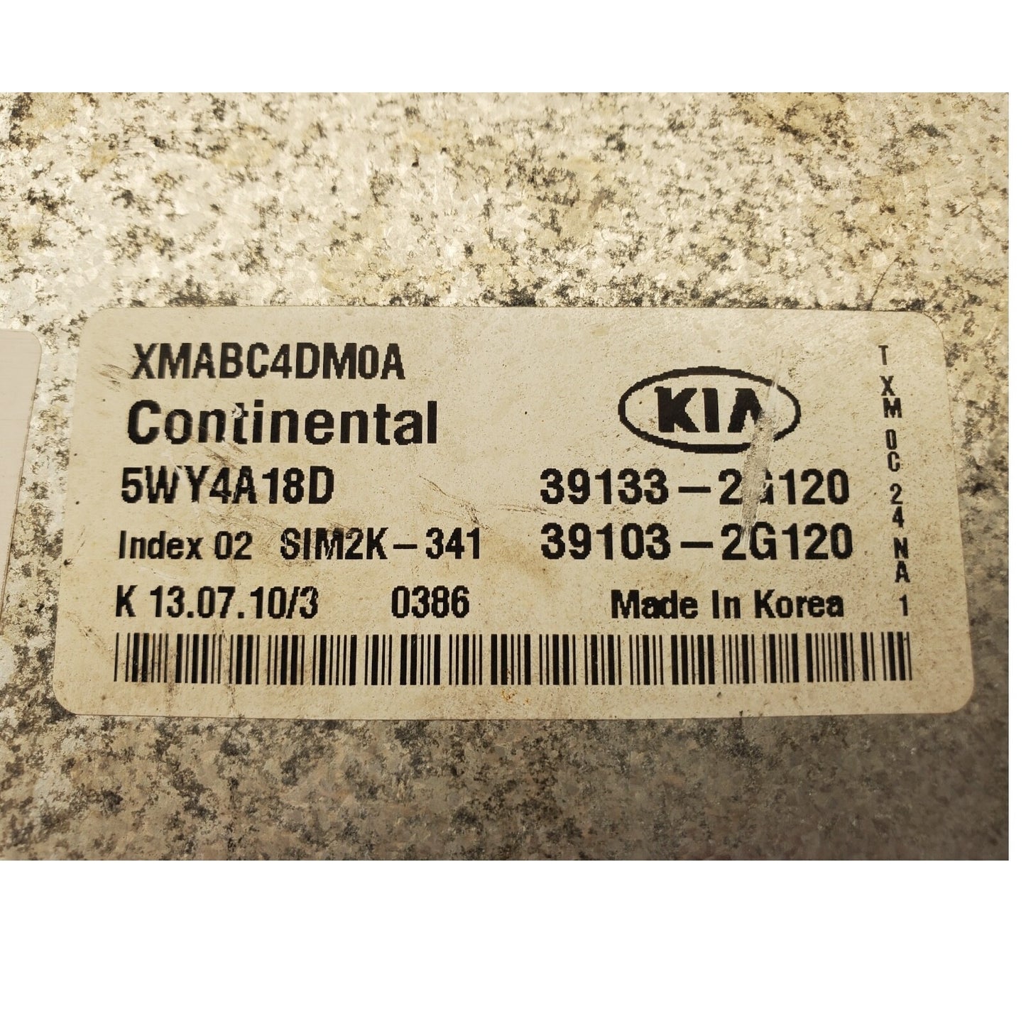 11 12 13 Sorento 39103-2G120 Computer Brain Engine Control ECU ECM EBX Module