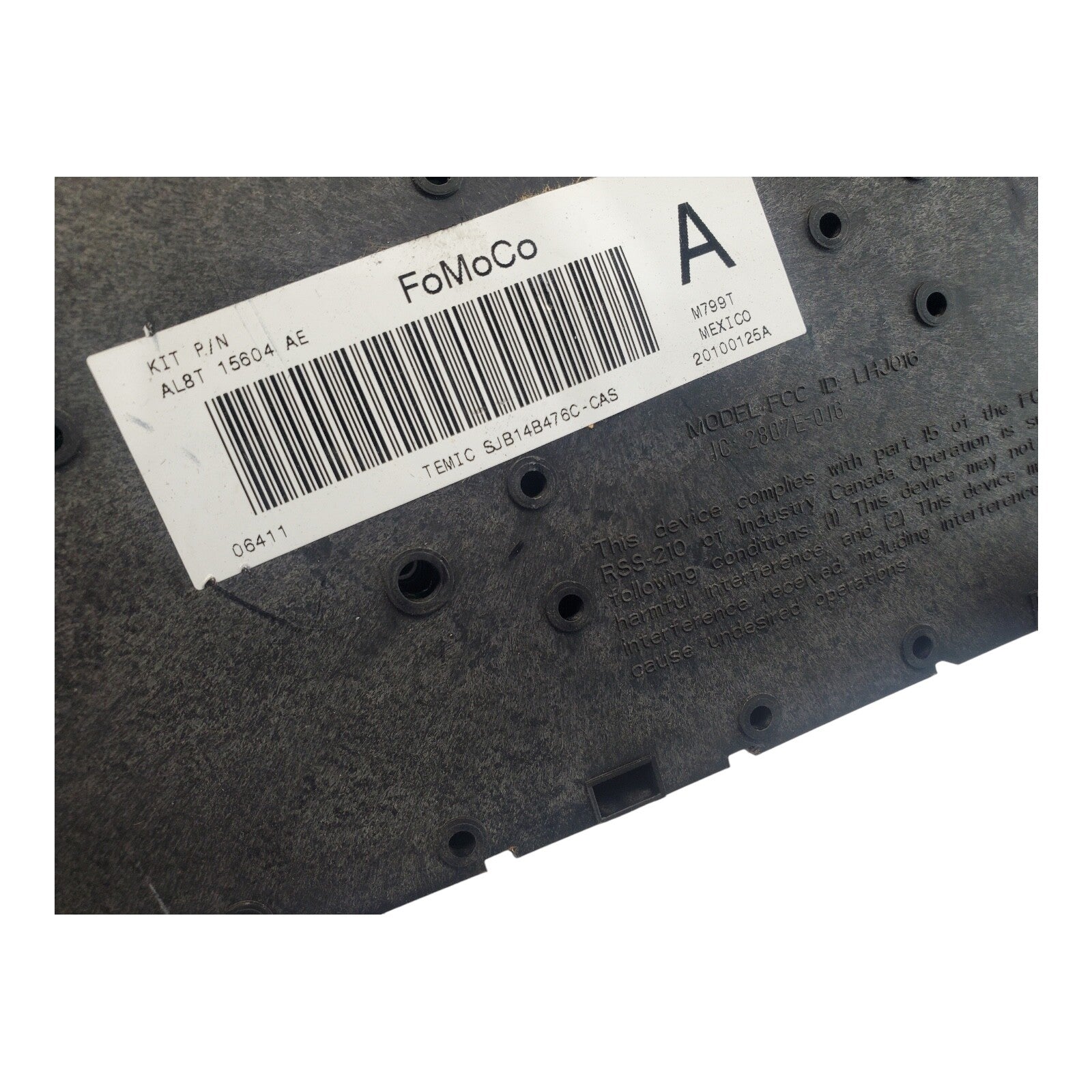 AL8T-15604-AE Ford 09-12 Escape Interior Relay Fuse Box  N40
