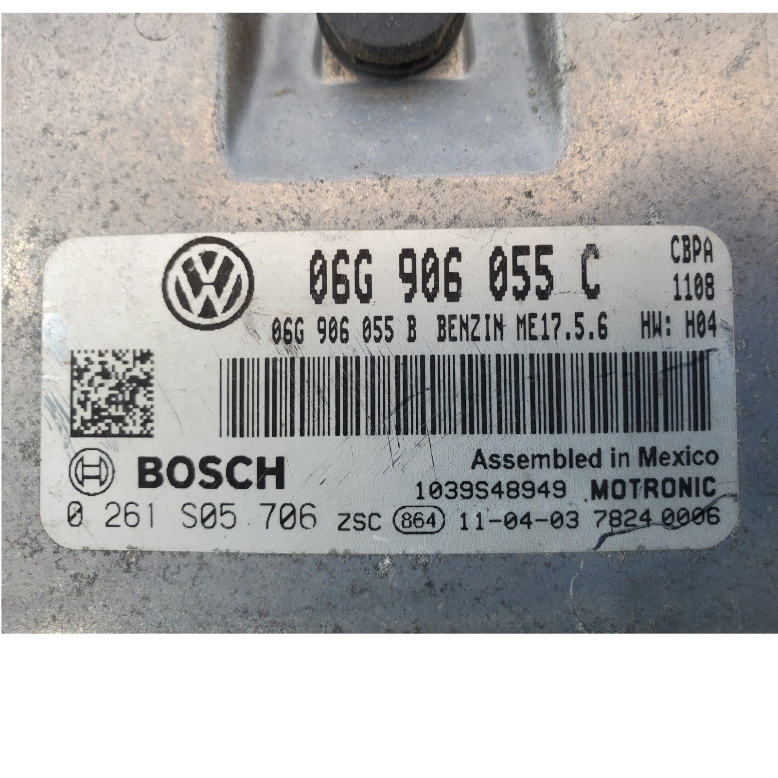 2011-2012 Volkswagen Sportwagen 2.0L ECU 06G906055C Programmed Plug & Play