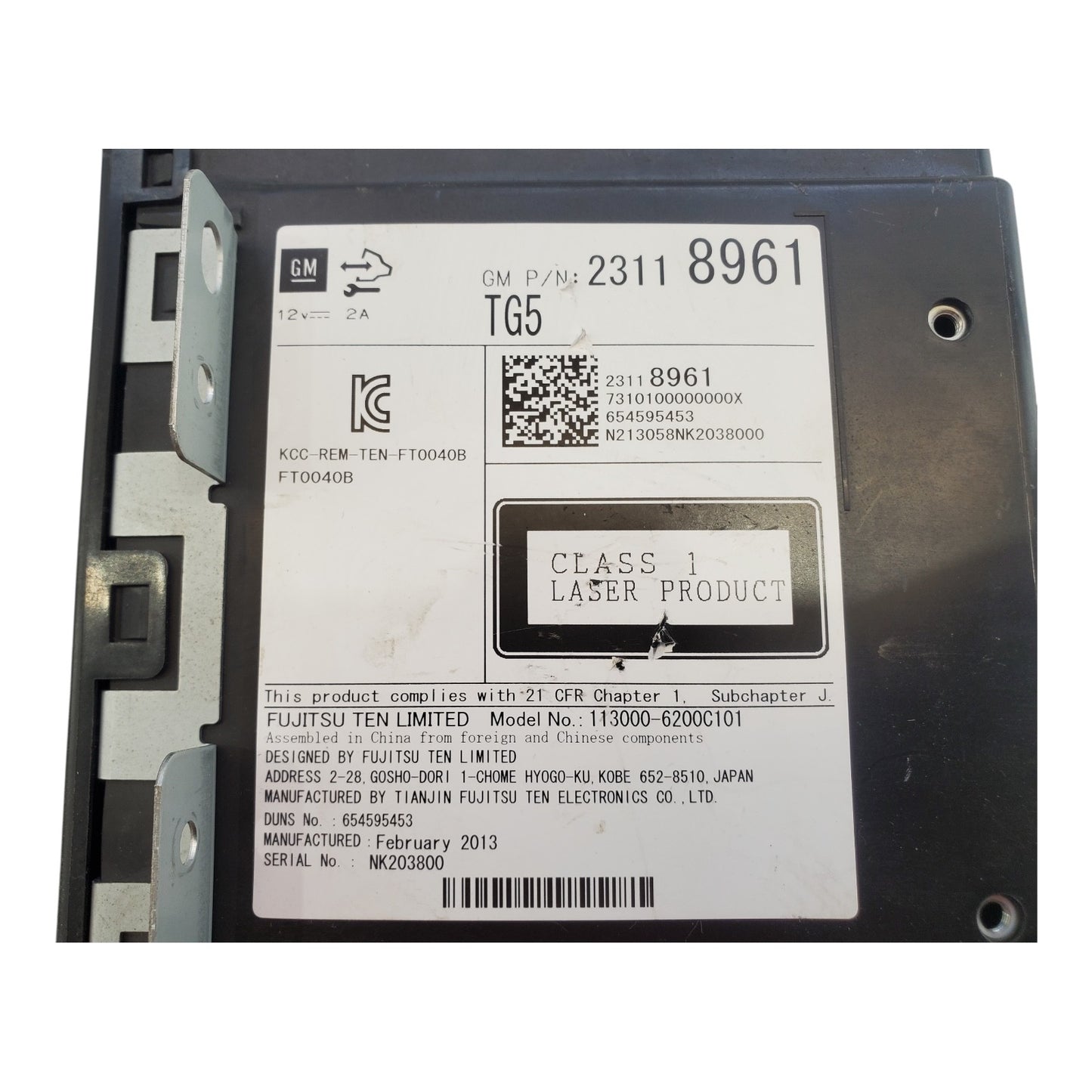2015 16 17 CHEVY SUBURBAN CD PLAYER OEM 23118961