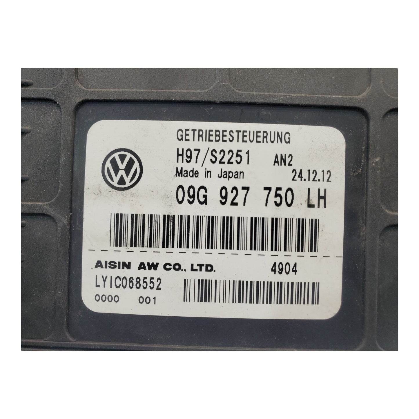✅11-16 Volkswagen 09G 927 750 LH TCM Transmission Computer Control Module