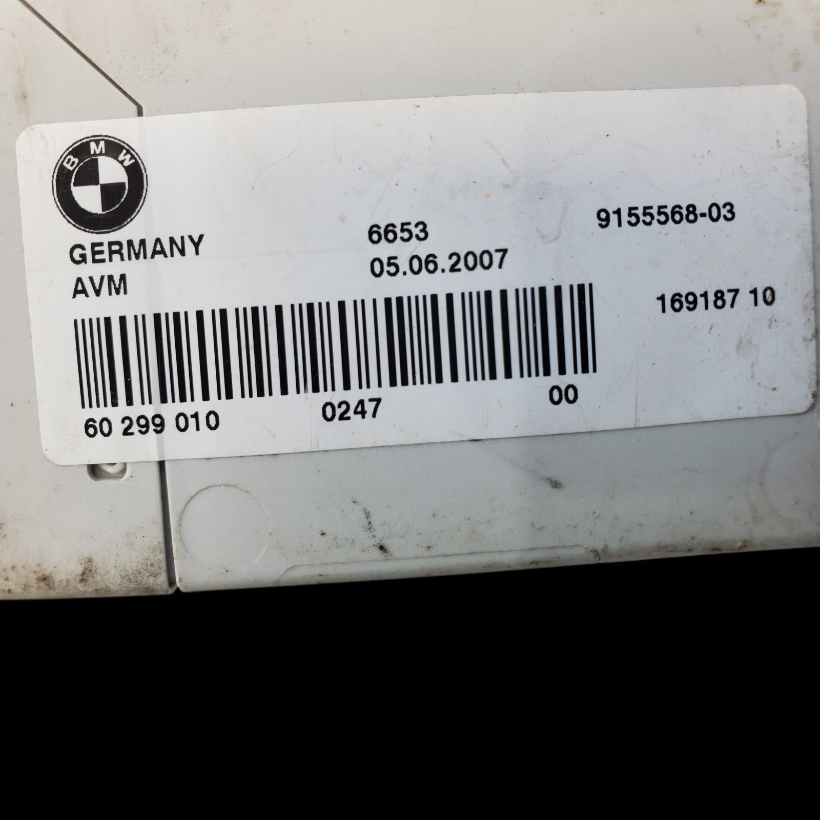 2007-2010 BMW X5 AVM AUTOMATIC VIDEO MULTIPLEXER CONTROL MODULE 9155568-03 OEM .