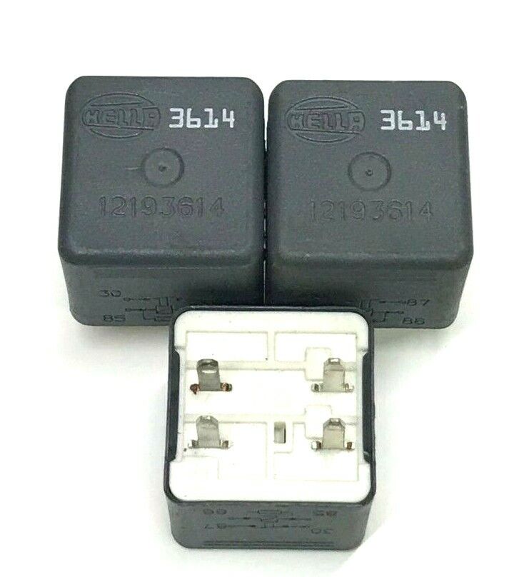 ✅ (Lot of 3) HELLA 4 Pin Relay 12193614 GM OEM