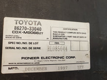 1997-2001 Lexus ES300 Player Radio Multi Disc CD Changer Pioneer 86270-33040
