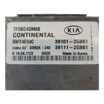 2011 2012 2013 Kia Optima 2.4L ECM ECU Engine Computer Module | 39101-2G861