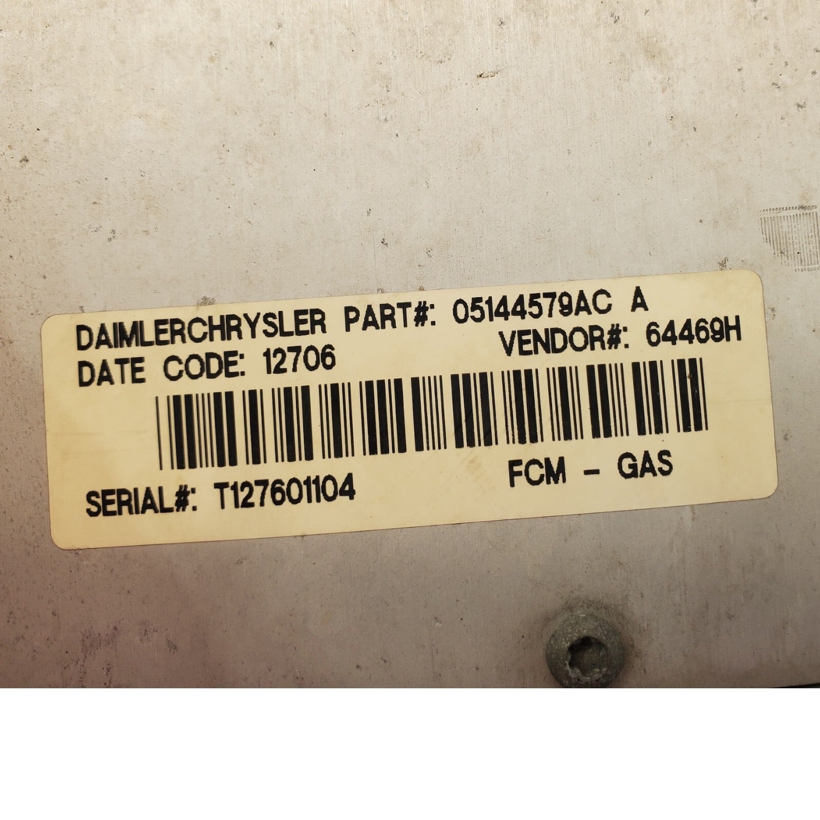 OEM 2001-2007 Dodge Caravan 3.3L AT Fuse Box Relay Unit 05144507AE, 05144579AC