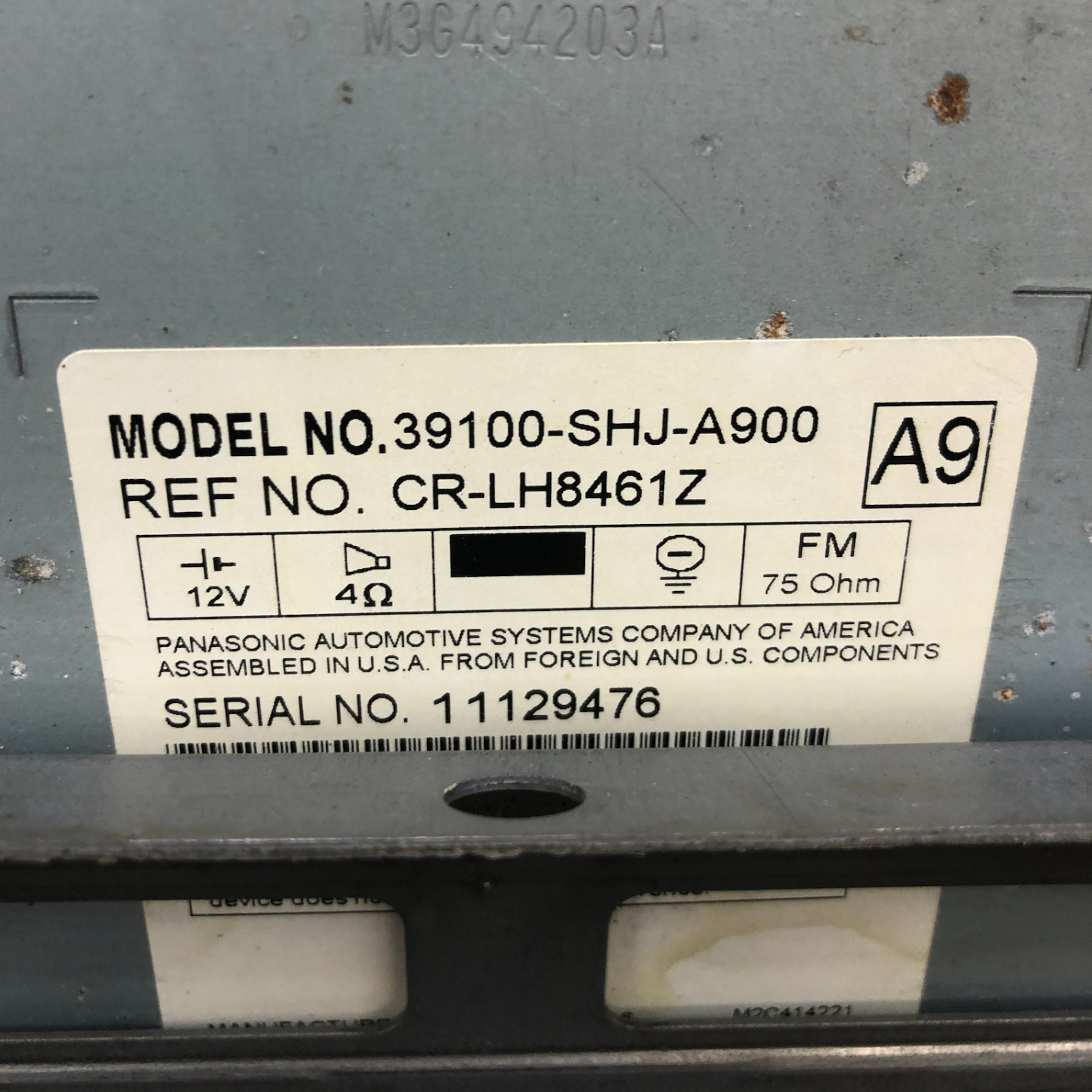 ✅ 05-10 HONDA ODYSSEY AM/FM XM RADIO RECEIVER 39100-SHJ-A900 OEM