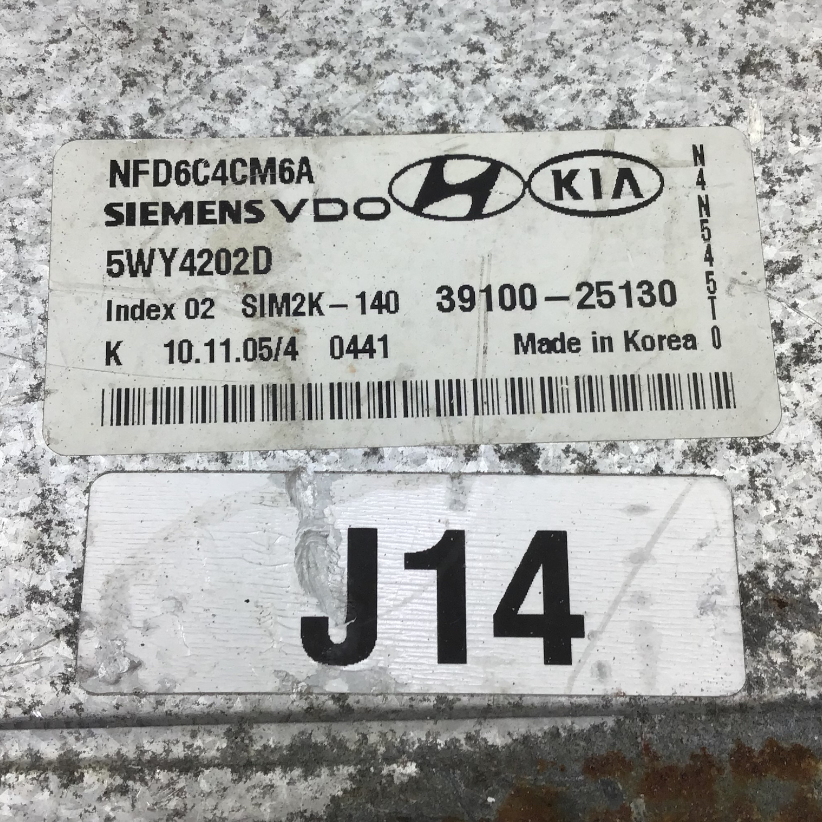 ✅ 06-08 Hyundai Sonata 2.4L Engine Control Module ECM Computer 39100-25130