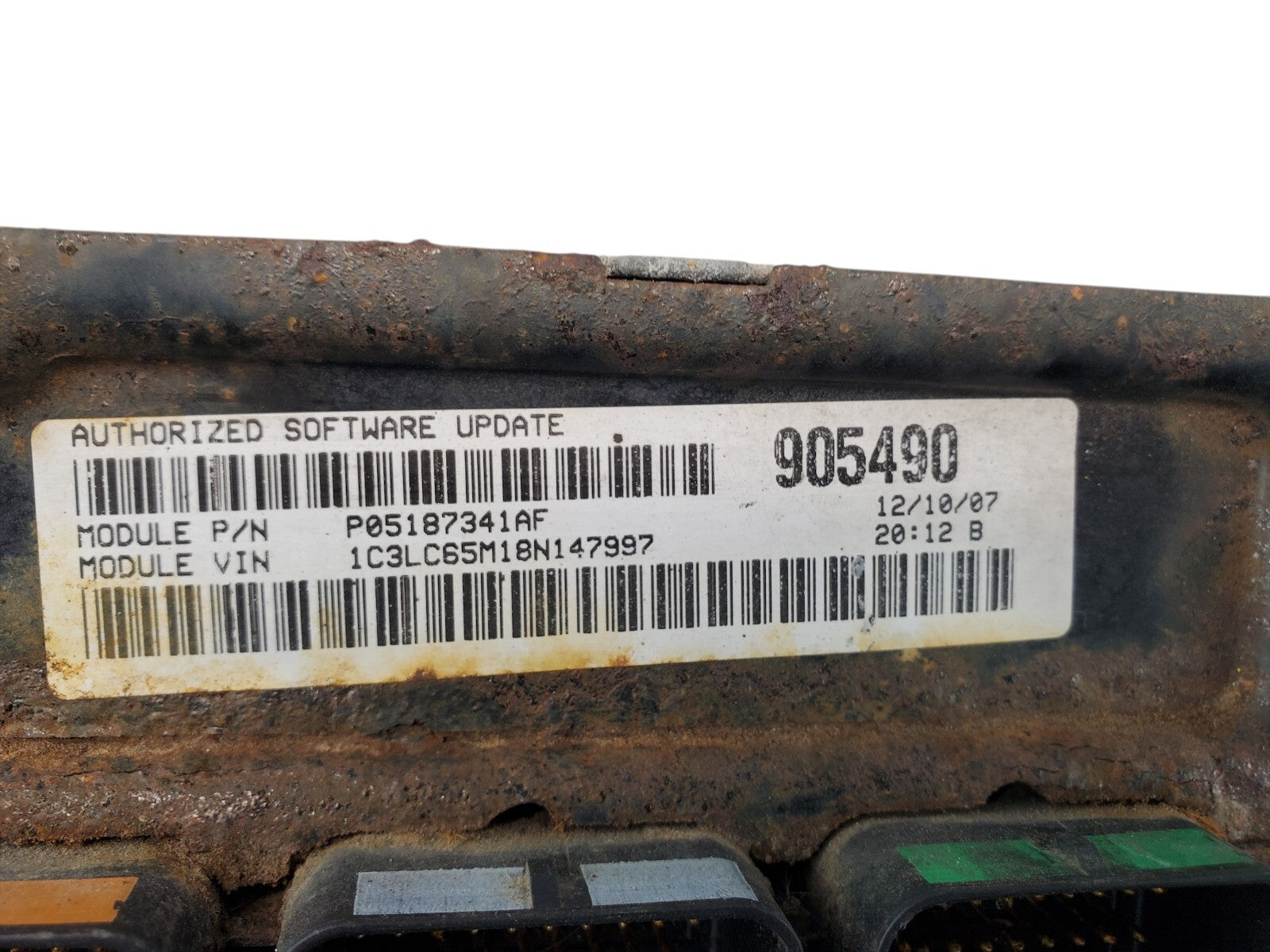 07-08 Chrysler Sebring Computer Brain Engine Control ECU ECM EBX P05150245AC