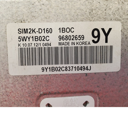 ECU 5WY1B02C SIM2K-D160 Chevrolet Epica X25D1 2.5 Automatic 2008