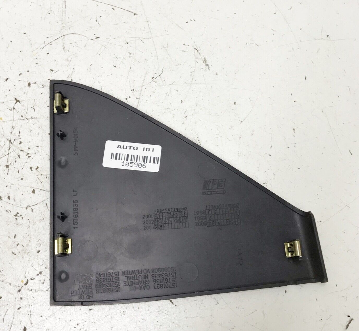 ✅ 99 06 CHEVY TAHOE RIGHT SIDE DASH SIDE CAP 15761835 OEM