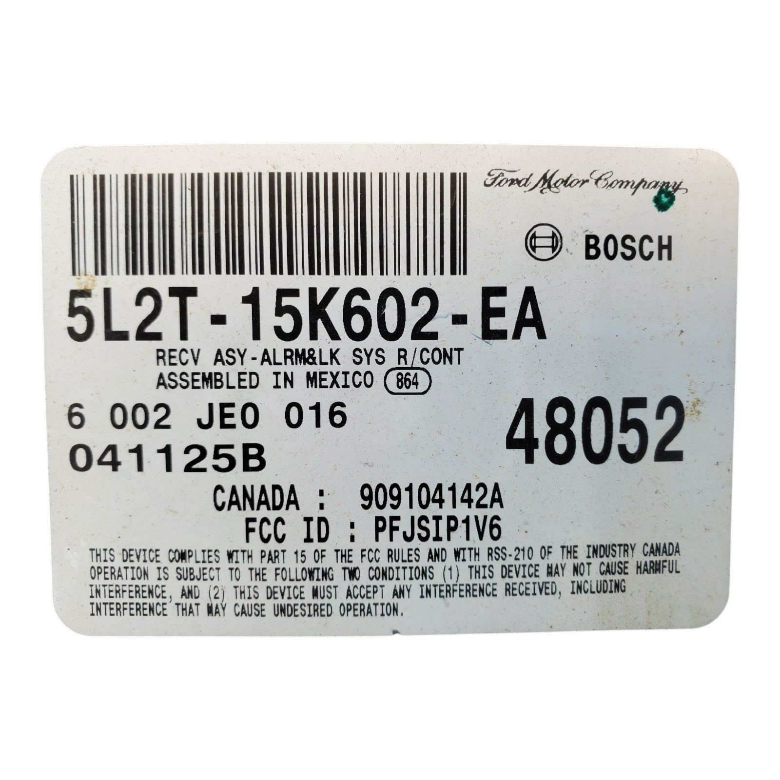 ✅ 05 FORD EXPLORER Anti Theft Keyless Entry Module 5L2T-15K602-EA OEM