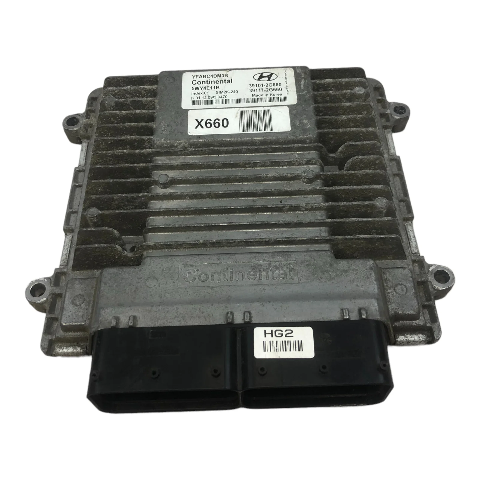 11-14 HYUNDAI SONATA 2.4L AUTO ELECTRONIC CONTROL MODULE ECM 39111-2G660