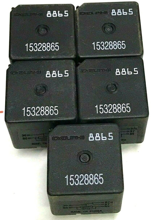 ✅ (Lot of 5) DELPHI 5 Pin Relay 15328865 or 8865 OEM Genuine AC GM
